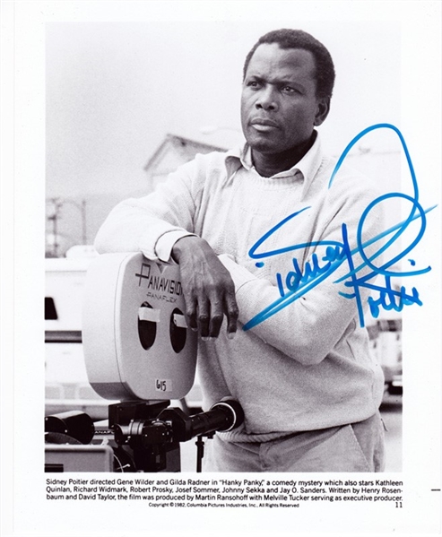  Sidney Poitier (2) IN-PERSON Signed 8x10 Photos! (Beckett/BAS Guaranteed)