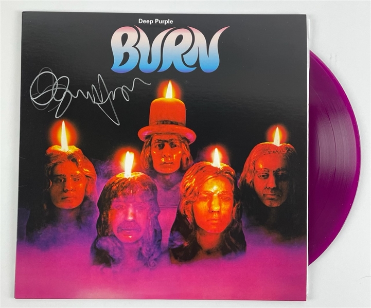 Rare HOF Member: Glenn Hughes Signed Deep Purple "Burn" Album W/ Vinyl (BAS Guaranteed)