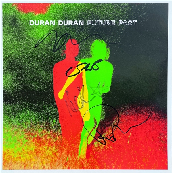 Duran Duran Band Signed Album Insert w/ Album Cover & Vinyl (BAS Guaranteed) 