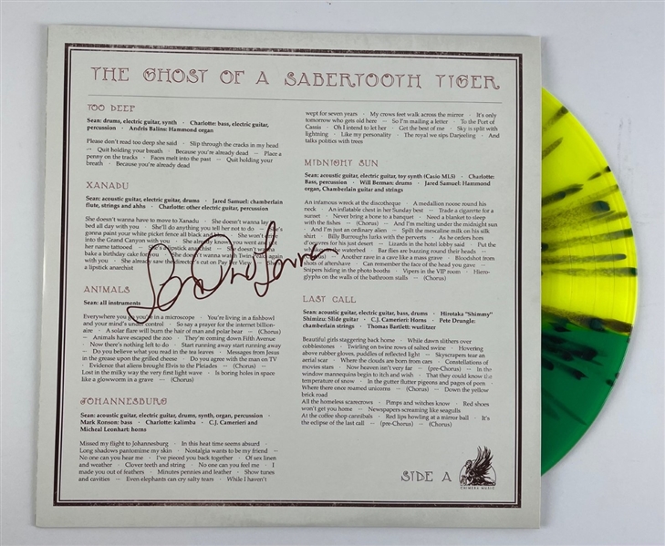 Sean Lennon Signed "The Ghost of a Sabertooth Tiger" Album Hard Sleeve w/ Vinyl (JSA COA)