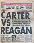 Ronald Reagan Signed New York Post, dated 3-19-80 (Beckett/BAS Guaranteed)