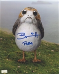 Star Wars: Brian Herring “Porg” Signed 8” x 10” Photo From “The Last Jedi” (Celebrity Authentics COA) (Beckett/BAS Guaranteed) 