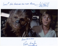 Star Wars: Hamill & Mayhew Signed 10” x 8” Photo from “A New Hope” (Beckett/BAS Guaranteed) 