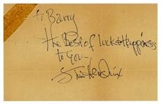 Jimi Hendrix 1967 Autographed Handwritten Note (UK) (Tracks COA) 