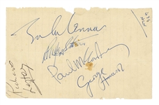 The Beatles Fully Group Signed 1964 “Hard Day’s Night” Autographs w/ Richard Lester (5 Sigs) (UK) (Tracks COA) 