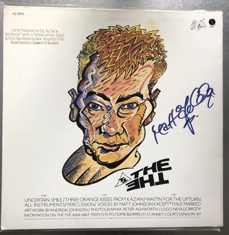 The The: Matt Johnson Signed “Uncertain Smile” Record EP 12” (Beckett/BAS Guaranteed) 