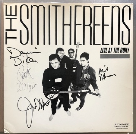 The Smithereens Group Signed  “Live At The Roxy” LP Record Album (4 Sigs) (Beckett/BAS Guaranteed) 
