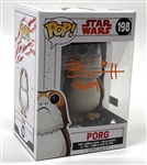 Star Wars: Brian Herring “Porg” Signed “Pop” Toy (Beckett/BAS Guaranteed) 