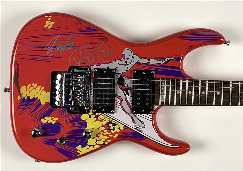 Silver Surfer: Stan Lee & Doug Jones Signed Electric Guitar (Beckett/BAS Guaranteed)