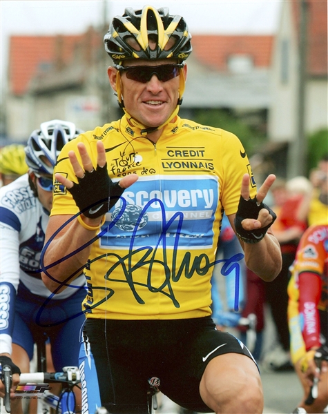 Lance Armstrong 8” x 10” Signed Photo (Beckett/BAS Guaranteed)