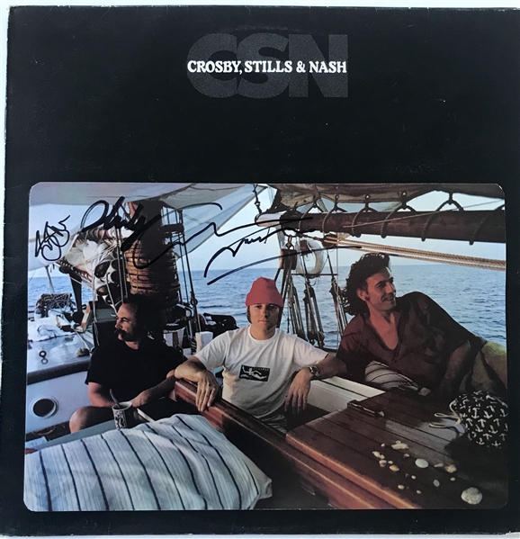 Crosby, Stills & Nash Group Signed “CSN” Record Album (3 Sigs) (Beckett/BAS Guaranteed) 