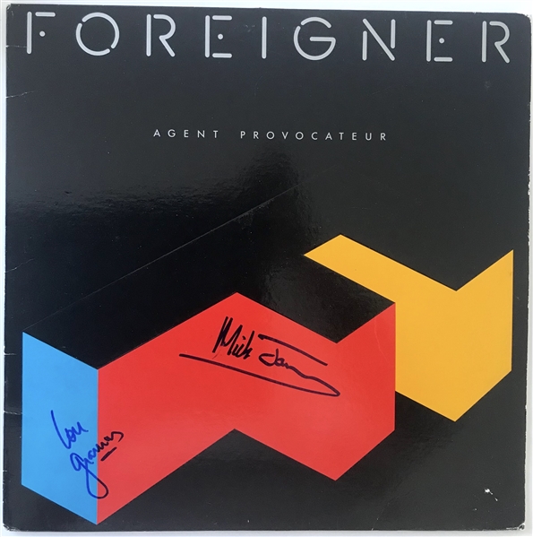 Foreigner: Jones & Gramm Dual-Signed “Agent Provocateur” Album Record (2 Sigs) (Beckett/BAS Guaranteed) 