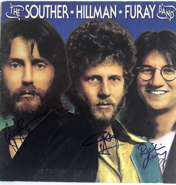 Souther-Hillman-Fury Band Group Signed Self-Titled Debut Album Record (3 Sigs) (Beckett/BAS Guaranteed) 