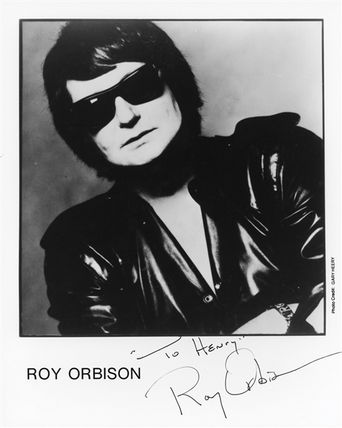 Roy Orbison Signed 8" x 10" B&W Publicity Photograph (Epperson/REAL LOA)