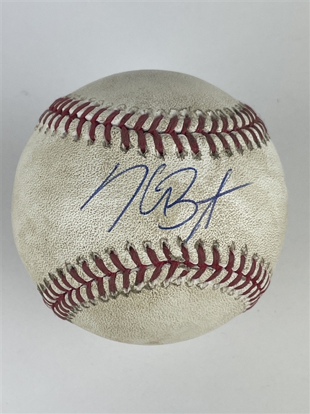 Kris Bryant Game Used & Signed OML Baseball :: Used 8-31-2016 CHC vs PIT (MLB Holo & PSA/DNA LOA)
