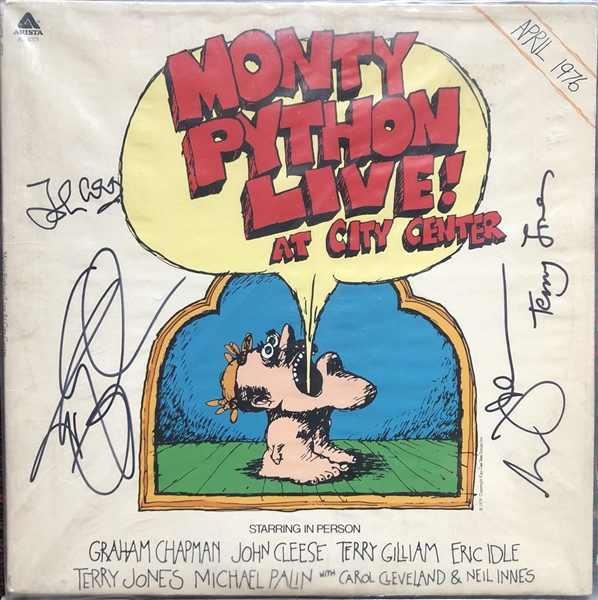 Monty Python Cast Signed "Live at City Center" Comedy Album with Cleese, Gilliam, Idle & Jones (Beckett/BAS Guaranteed)