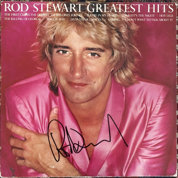 Rod Stewart Signed "Greatest Hits Vol. 1" Record Album (Beckett/BAS Guaranteed)