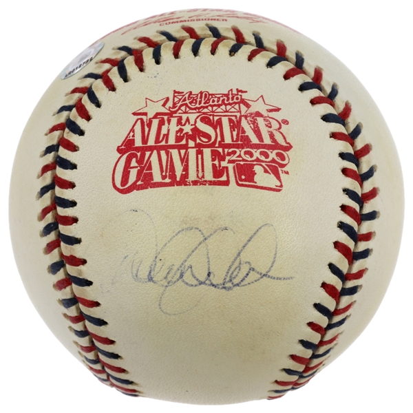 Derek Jeter Signed 2000 All-Star Game ROML Baseball (Steiner & MLB AR012739) (Beckett/BAS Guaranteed)