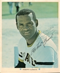 Roberto Clemente Signed 8" x 10" Pirates Team Issued Photograph (JSA LOA)