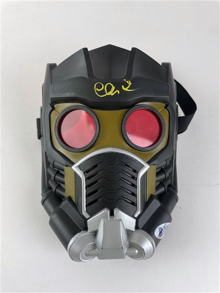 Guardians of the Galaxy: Chris Pratt Signed Star Lord Replica Mask (BAS COA)