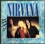 Nirvana RARE Group Signed "Smells Like Teen Spirit" 12-Inch Single Album Release - Start of the Grunge Movement! (JSA LOA)