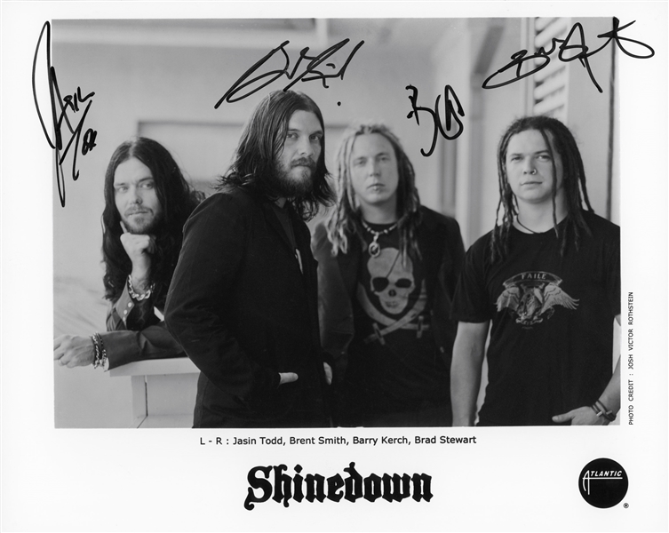 Shinedown: Group Signed 8" x 10" Press Photo (Beckett/BAS Guaranteed)