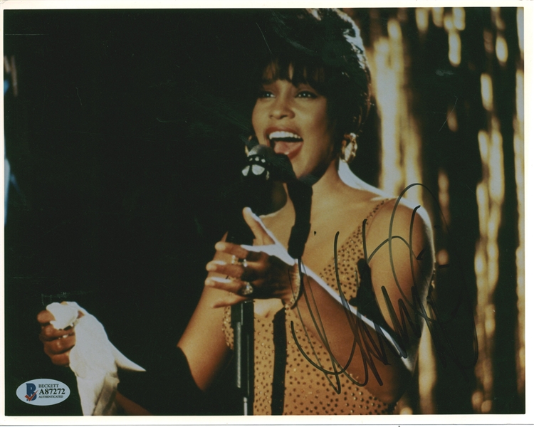 Whitney Houston Signed 10" x 8" Photograph (Beckett/BAS)
