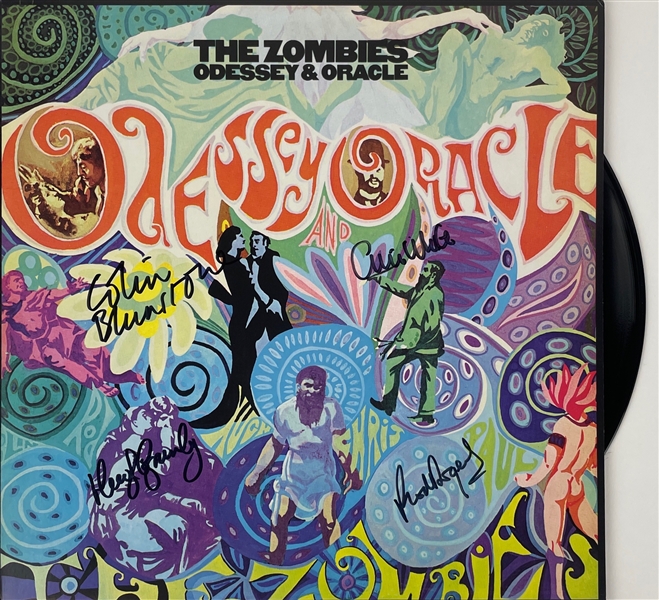 The Zombies: Group Signed "Odessey & Oracle" LP Cover w/ Vinyl (JSA COA)