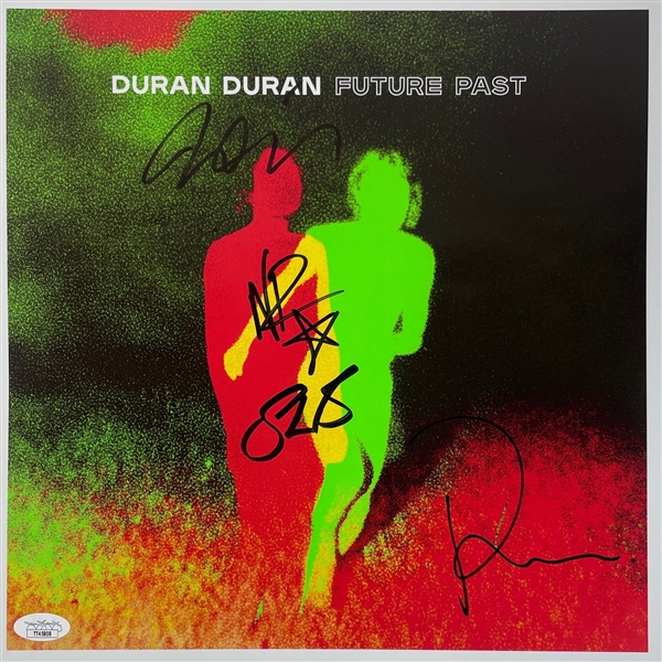 Duran Duran: Group Signed "Future Past" Album Insert w/ Vinyl (JSA COA)