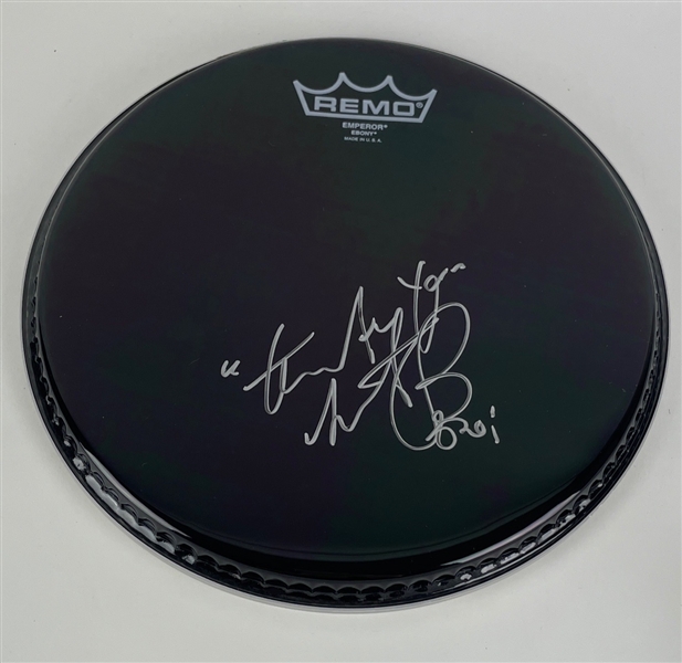 The Rolling Stones: Charlie Watts Signed REMO 10" Drumhead (Beckett/BAS COA)