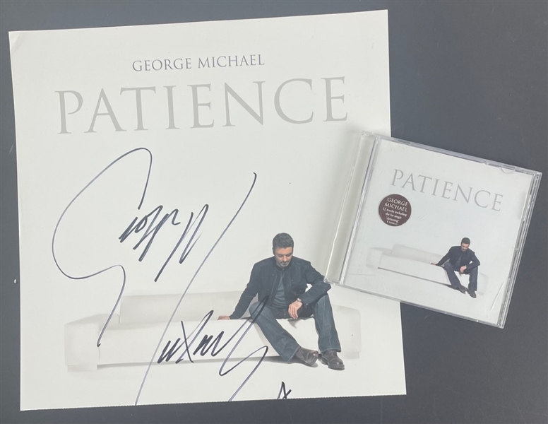 RARE: George Michael Signed "Patience" Limited Edition LP Flat & "Patience" CD Set (Epperson/REAL and Rockaway)