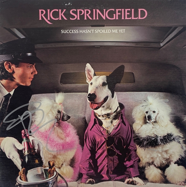 Lot of 2 Rick Springfield Signed Album Covers (Beckett/BAS Guaranteed)