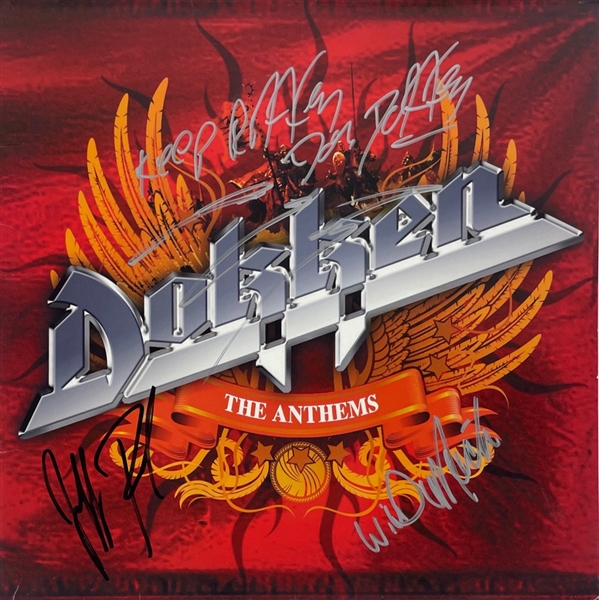 Dokken: Lot of 3 Group Signed Album Covers (Beckett/BAS Guaranteed)