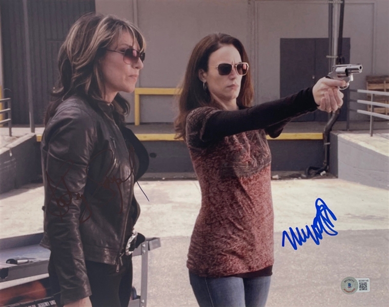 Sons of Anarchy: Katey Sagal & Maggie Siff Signed 11" x 14" Photo (BAS COA)(Steve Grad Autograph Collection)