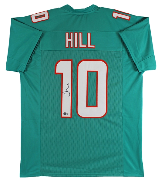 Tyreek Hill Signed Dolphins Style Jersey (Beckett/BAS Witnessed)