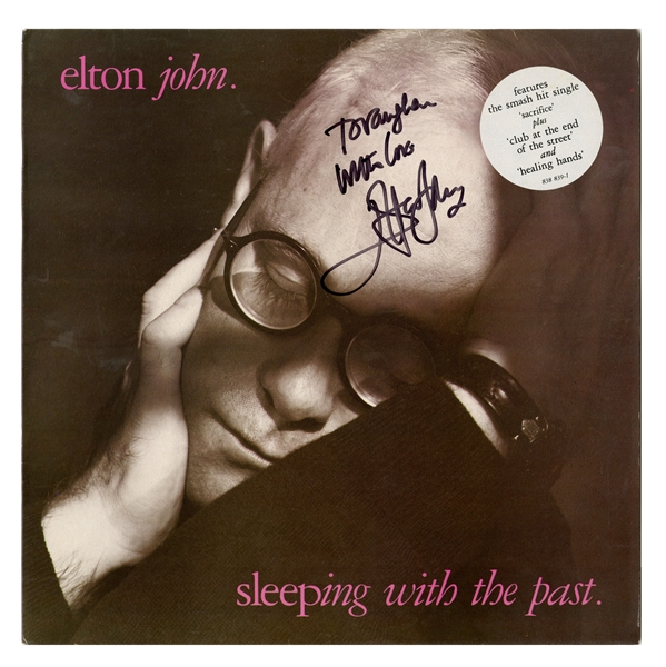 Elton John Signed “Sleeping With The Past” Record Album (UK) (Tracks COA)