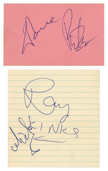 The Kinks 1960s Autographs (UK) (Tracks COA) 