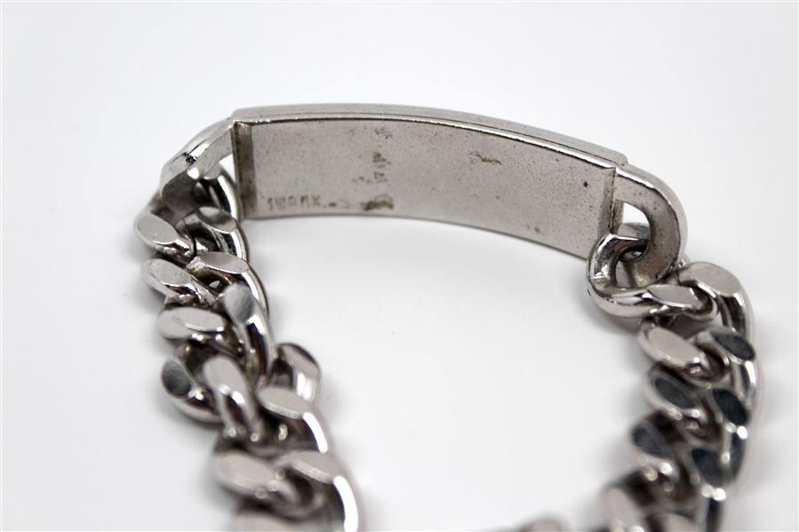 Elvis Presley’s Personally-Owned & Extensively-Worn 1950s Silver ID Bracelet From Graceland Originating From His Bedroom Dresser Jewelry Box (Patsy Presley & Tom Salva LOA)