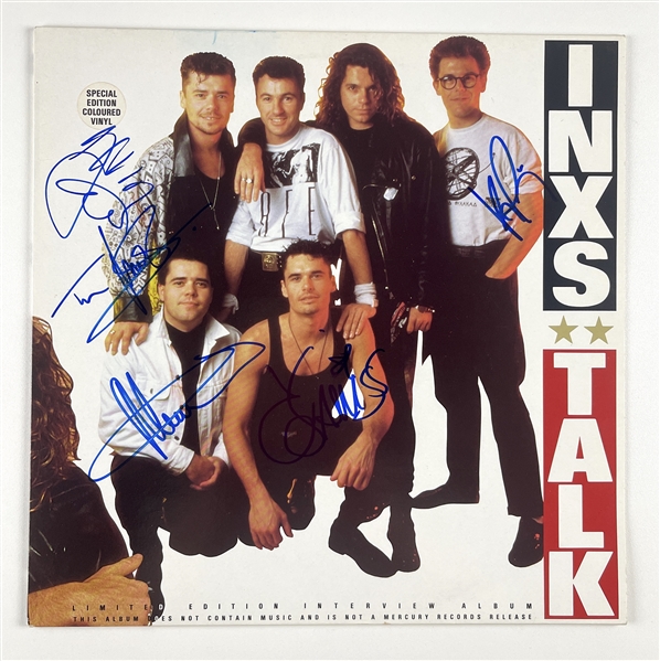 Inxs Group Signed “Talk” Album Record (5 Sigs) (Beckett/BAS Guaranteed)