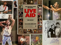 “Live Aid” Extensively-Signed Book w/ Queen, McCartney x2, Clapton, Elton, & Many More! (Plus x2 Freddie Mercurys) (60+ Total Sigs) (Beckett/BAS Guaranteed) 