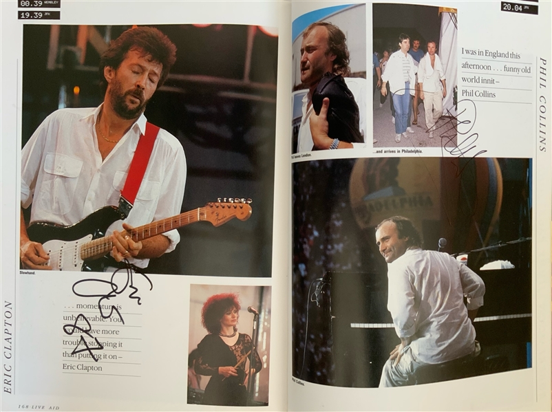 “Live Aid” Extensively-Signed Book w/ Queen, McCartney x2, Clapton, Elton, & Many More! (Plus x2 Freddie Mercurys) (60+ Total Sigs) (Beckett/BAS Guaranteed) 