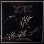 AC/DC Fully Group Signed “Back In Black” Album Record (5 Sigs) (Roger Epperson/REAL LOA)