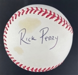 Former Texas Governor Rick Perry Signed OML Baseball (Beckett/BAS)