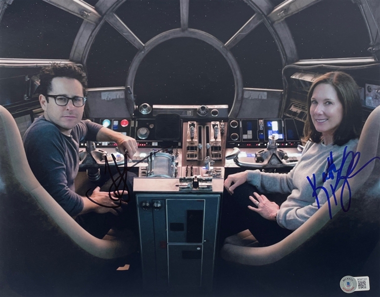 Star Wars: Kathleen Kennedy & J.J. Abrams Signed 11" x 14" Photo (BAS COA) (Steve Grad Autograph Collection)