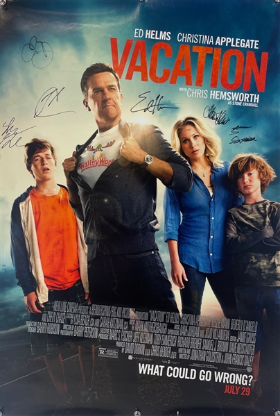 VACATION Cast Signed Movie Poster: Includes signatures from 6-Cast Members & Directors (Beckett/BAS Guaranteed)