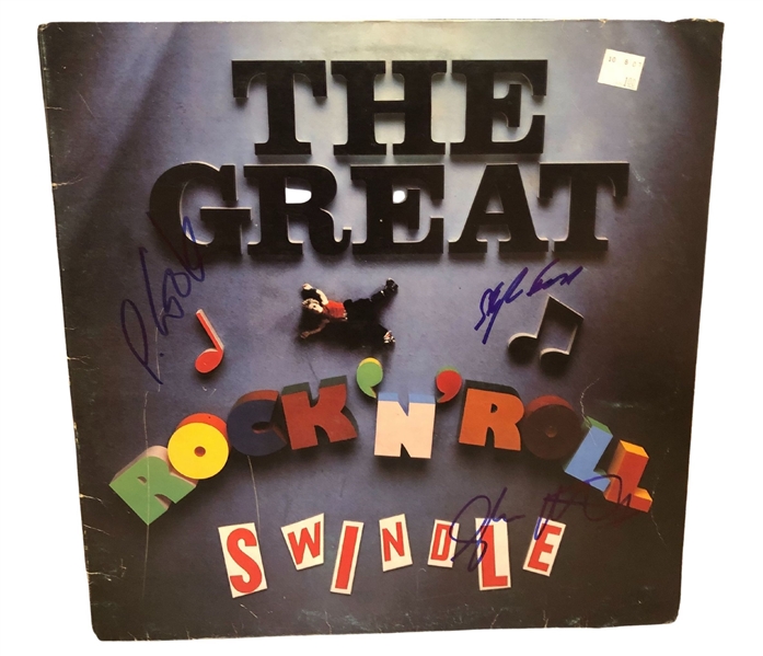 The Sex Pistols Group Signed “The Great Rock N’ Roll Swindle” Album Record (3 Sigs) (Roger Epperson/REAL LOA)