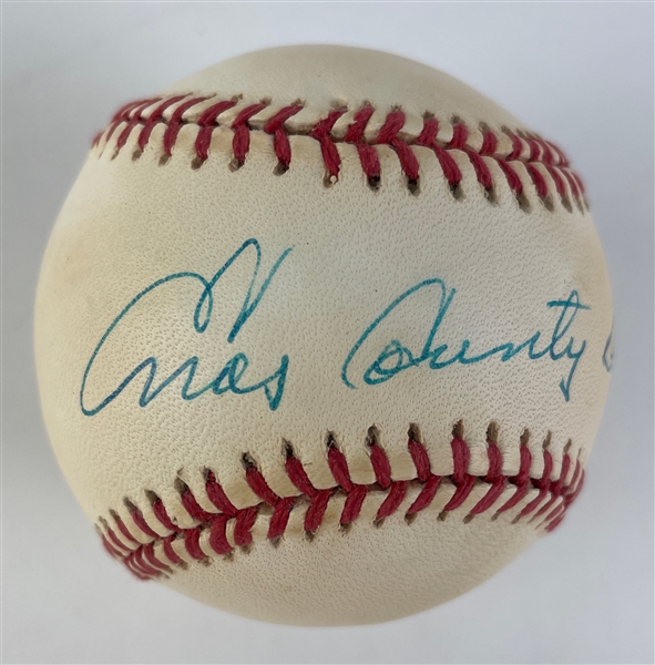 Enos "Country" Slaughter Signed ONL Baseball (Beckett/BAS Guaranteed) 