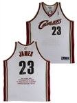 LeBron James Signed Ltd Ed Cleveland Cavaliers Embroidered Jersey - Numbered 23 of 23! (UDA)