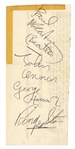 The Beatles Complete Group Signed Autograph Sheet Lincoln 1963 (4 Sigs) (UK) (Tracks COA) 