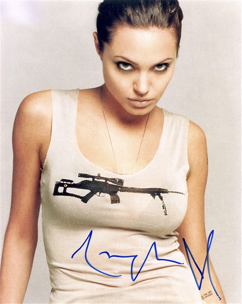 Angelina Jolie In-Person Signed 8” x 10” Photograph (Beckett/BAS Guaranteed) 